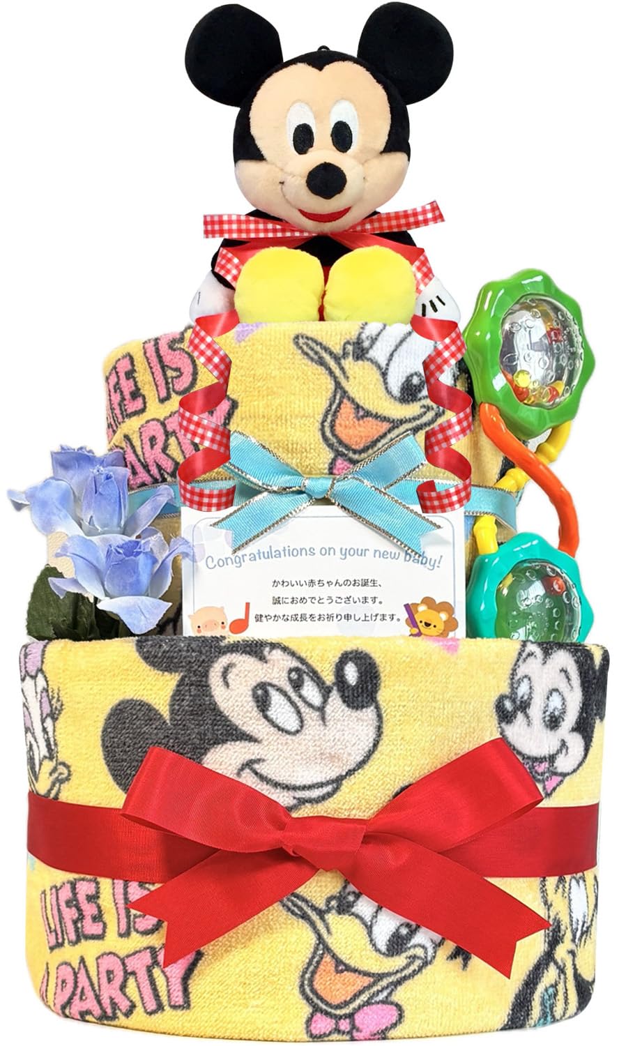 

KanonBabys Diaper Cake for Mickey Small Size Boys, Mouse, Disney, 2-Tier, (3001) синий