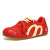 Trendy American red retro flat-bottomed inner height-increasing German training shoes women's 2025 new summer versatile soft-soled casual shoes