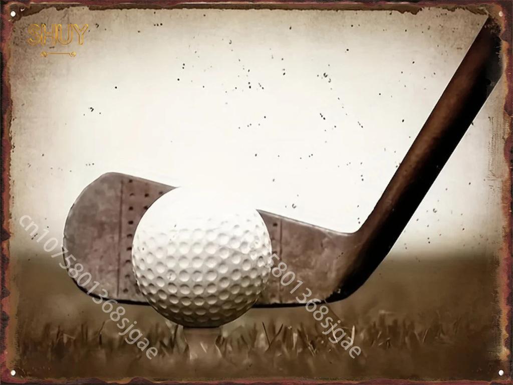 Golf Metal Sign Retro Tin Signs for Golf Course Bar Club Vintage Wall Decor Plaques Art Panting Pictures Posters Home Decoration