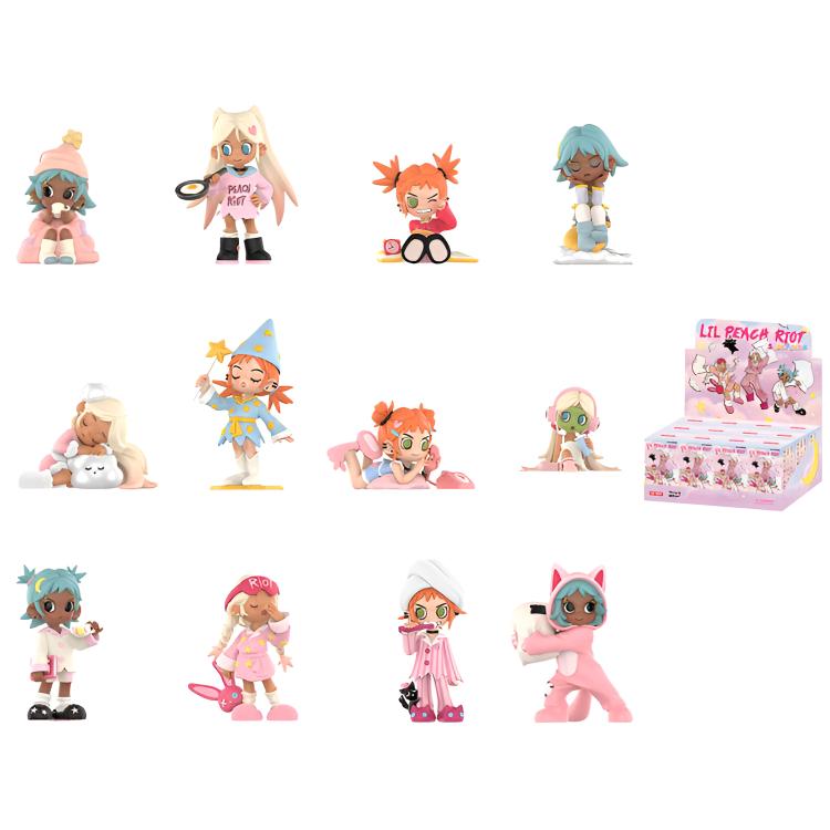 New POP MART Poppy Frankie Gigi Lil Peach Riot Blind Box Single Box/Whole Set 12 Pcs PPMT-2508-0088