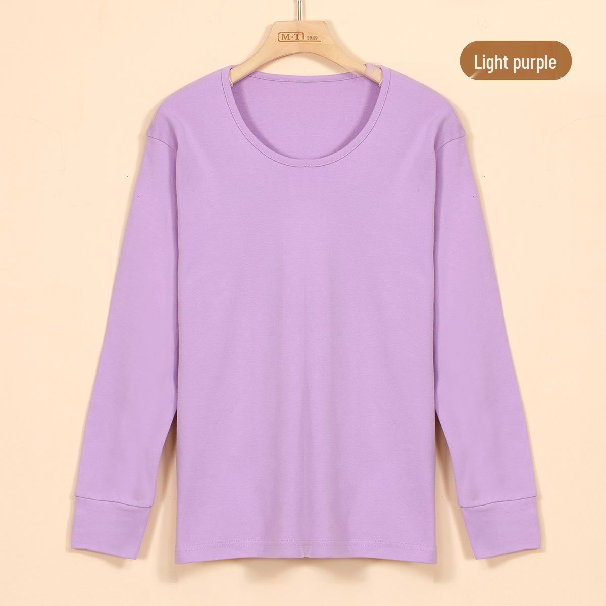 

Женская осенняя хлопковая теплая рубашка с круглым вырезом для женщин среднего и пожилого возраста 2XL (recommended 120-140 jin)