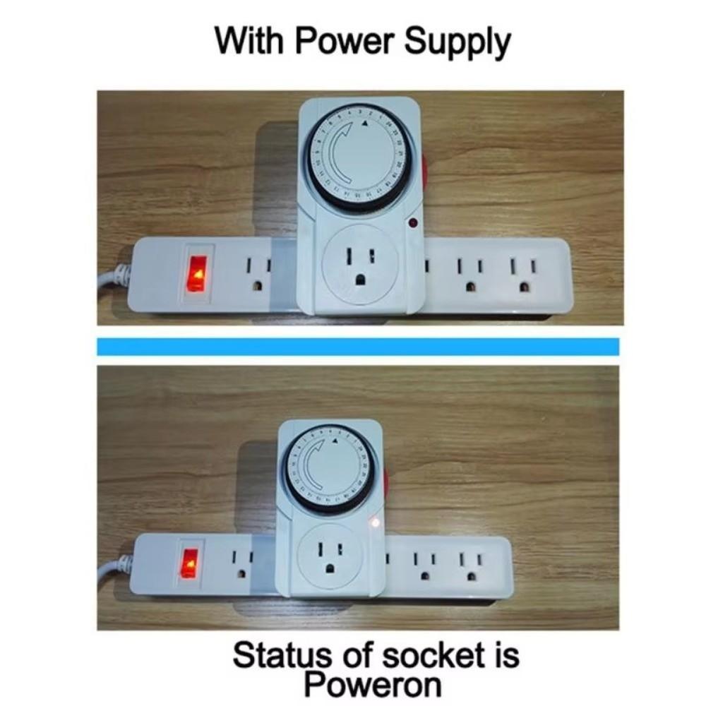 2/3-Pin Plug Timer Plug 15 Minutes Intervals 24 Hour Segment Timer  Kitchen Appliances