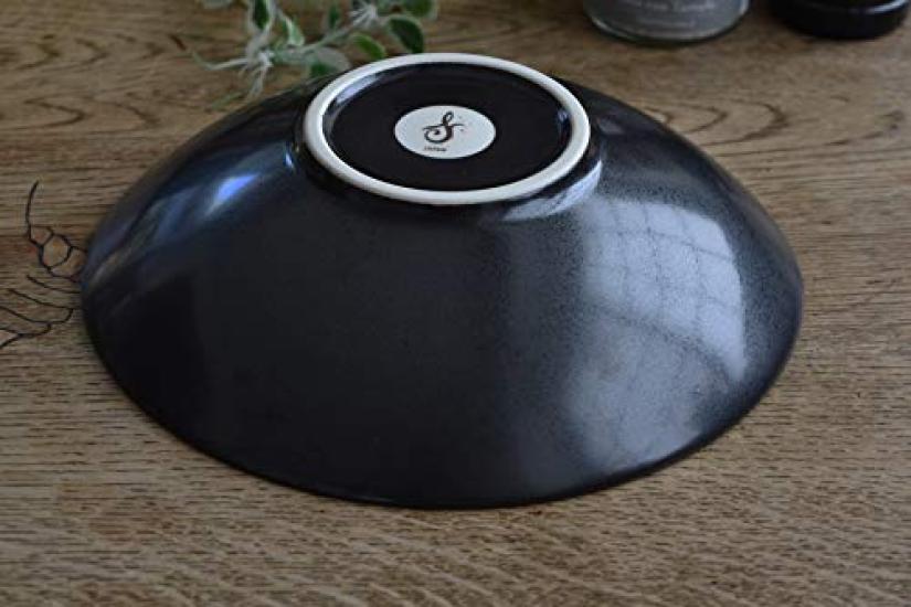 Set of 4 Lindstymest PIANO Piano Black Soup Pasta Plates Safety Tableware Black Black Tableware Porcelain Pasta Plate Salad Plate Curry Plate &