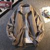 Men's Long Sleeved Shirt Korean Casual Loose Shirt Men's Coat