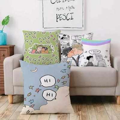 Süße Anime For Heartstoppers Kissenbezüge Cartoon Sofa Dekoration Zuhause Doppelseitiger Druck Kurzer Plüsch Süßer Kissenbezug