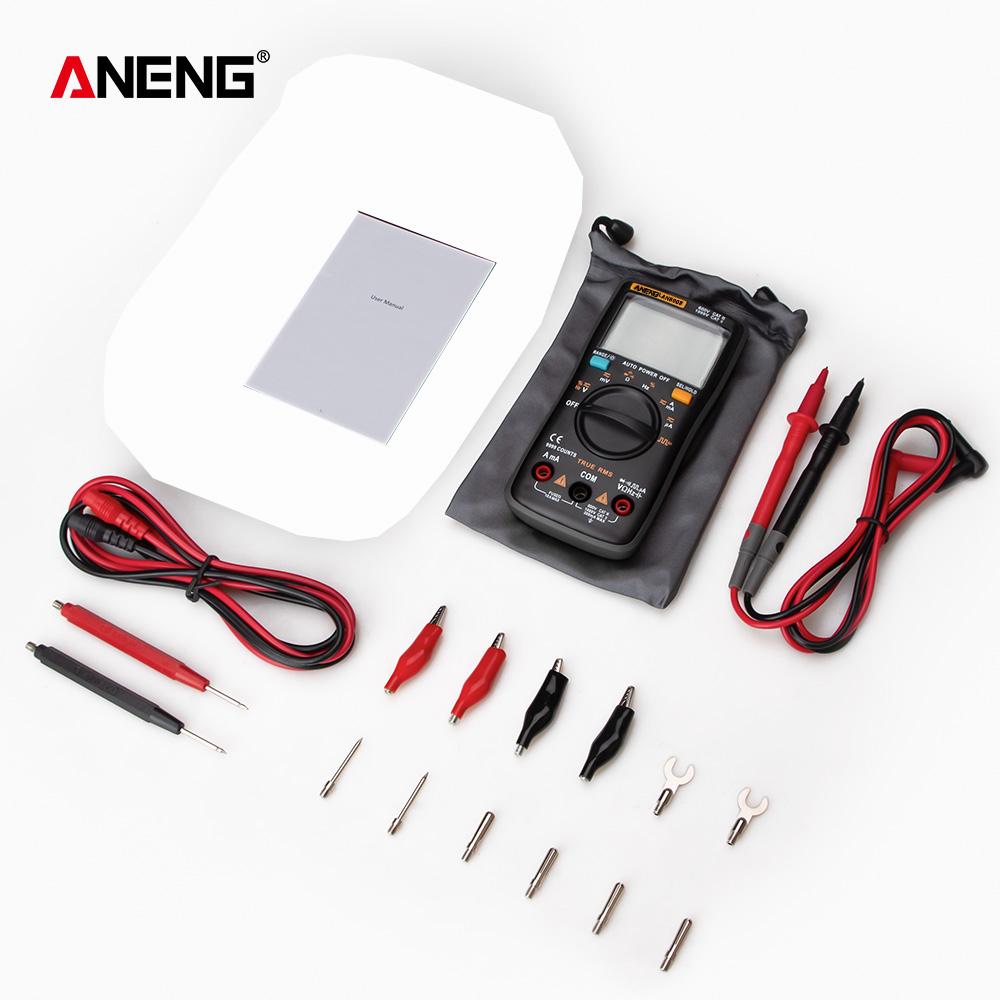 ANENG AN8008/AN8009 Mini Digital Multimeter Rm 409b Double Fuse Auto-range Medidor EléctricoTrue-RMS Transistor Capacitor Teste