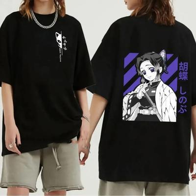 Anime Japonais Demon Slayer Imprimé Graphique T-Shirt d'Été Mode Col O Manches Courtes Grande Taille T-Shirt Femme T-Shirts Unisexe Hauts