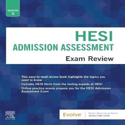 HESI Exame de Avaliação de Admissão Revisão Capa Mole