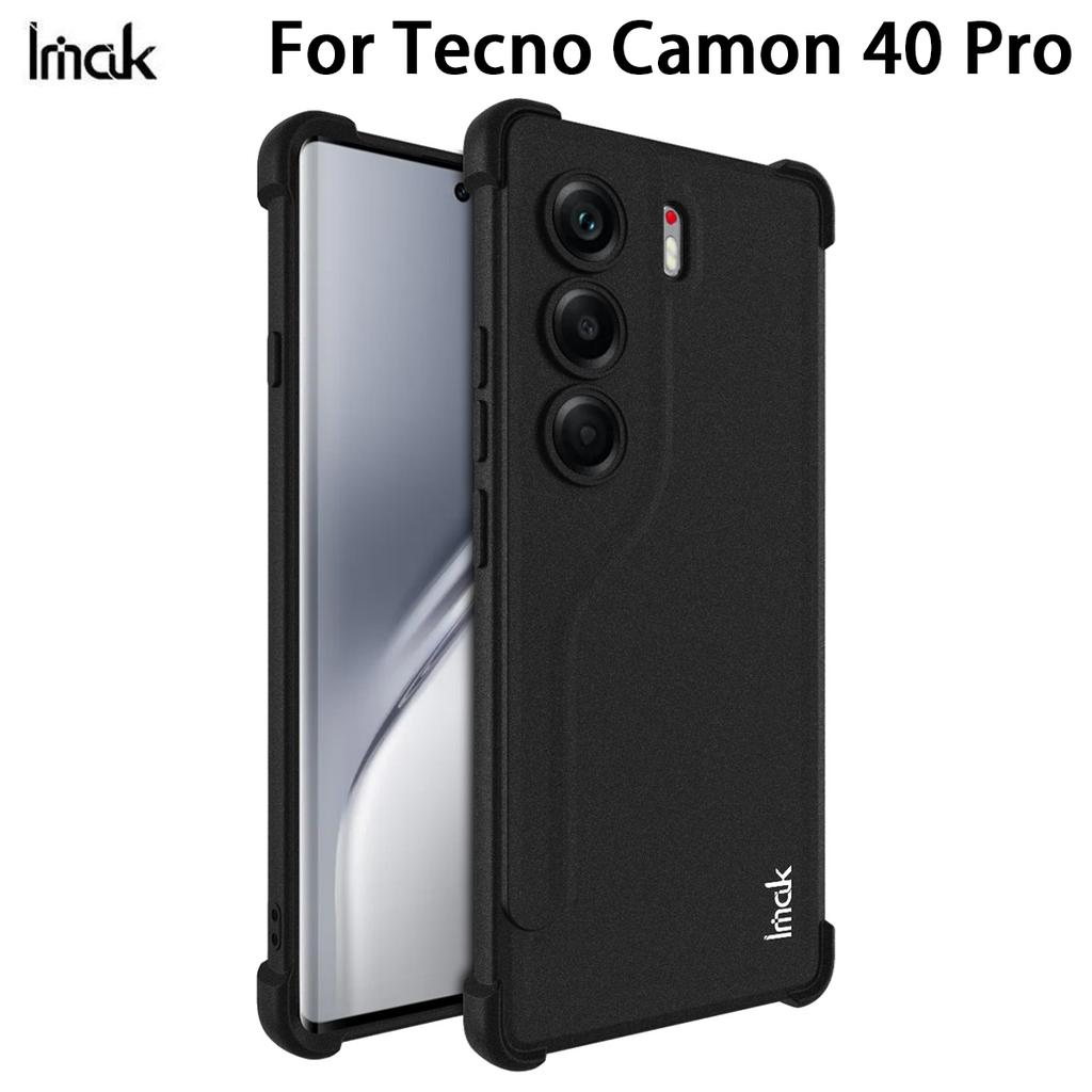 For Tecno Camon 40 Pro 4G Phone Case IMAK Shock-resistant Soft Case