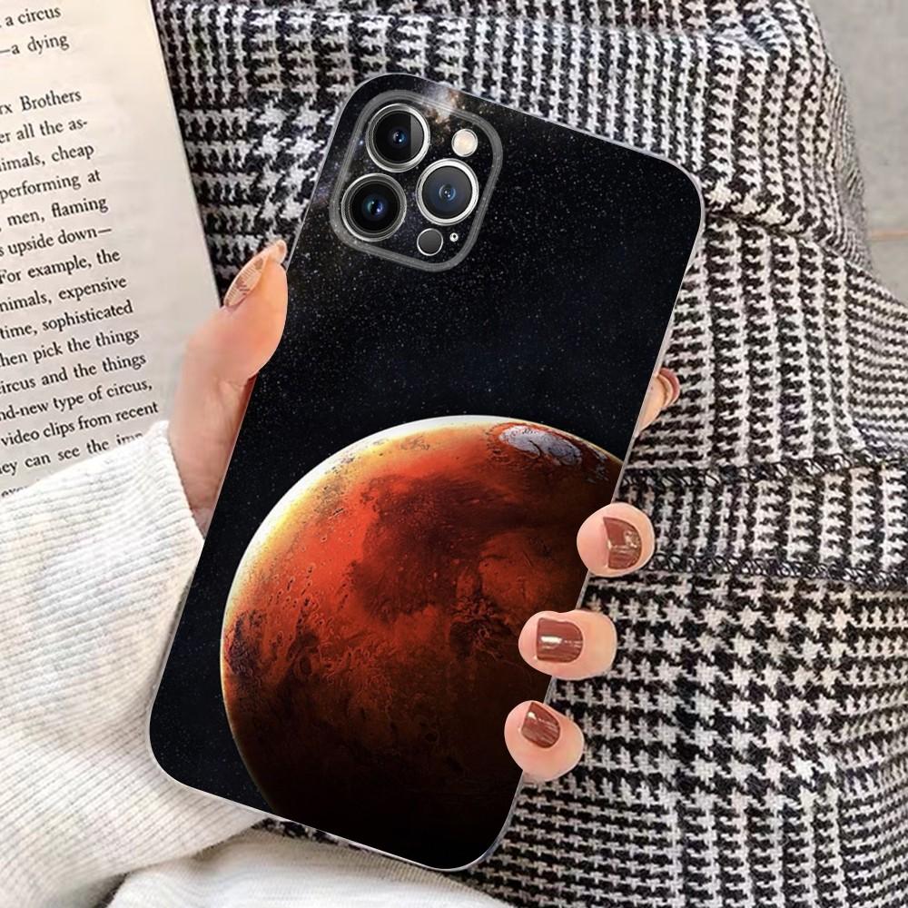Saturn Mars planet Phone Case for iPhone 15 8 7 6 6S Plus X SE 2020 XR XS 14 11 12 13 Mini Pro Max Mobile Case