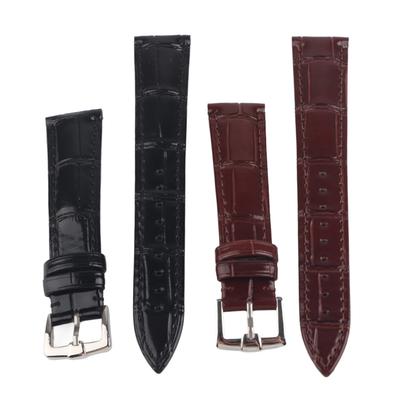 Ultra Dünnes Leder Universelles Unisex Dornschließe Uhrenarmband Ersatz Uhrenarmband