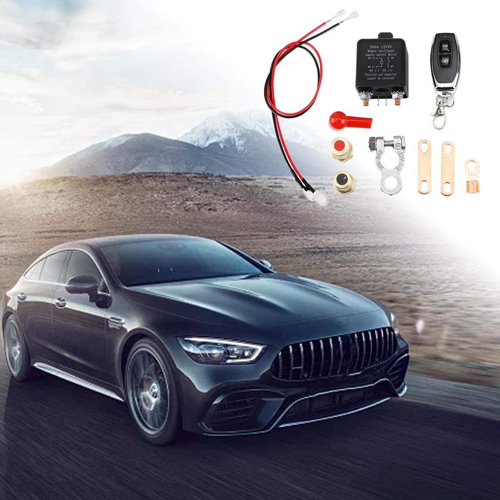 Remote Control Shut-off Switch, 200A, Car Intelligent Power Off, Low Voltage Auto