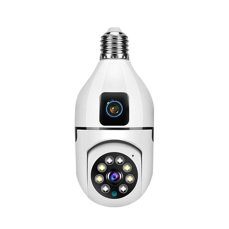 WiFi Dual-Lens HD 2MP Day/Night Full Color 360° Panoramic Home Surveillance Camera.