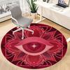 1pc Eye Heart Office Round Area Rug,  Mat Suitable For Office, Under Office Chairs Bedroom Living Room Home Decor, Room Deco