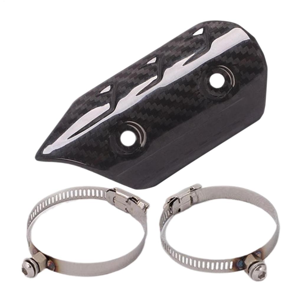 Motorcycle Exhaust Heat Shield Touchable Anti Hot Protector Pipe Heat Protector for Riding Outdoor Protection Commute Safety