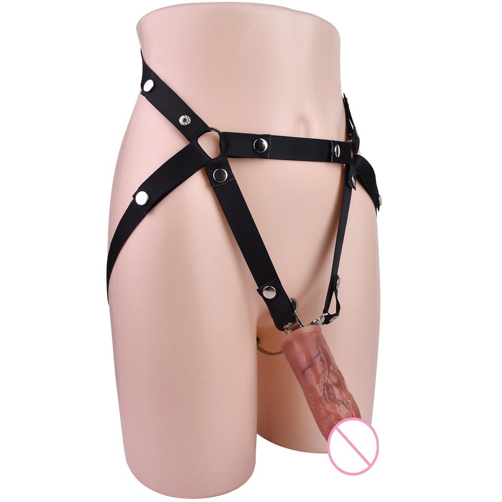 FRKO Fufu Clip Chastity Cage Stainless Steel With Real Silicone Dildo BDSM Strapon Chastity Belt Device Slave Games Men Sex Toys