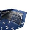 HERMES Business commute H All-over pattern silk tie Navy silk Used