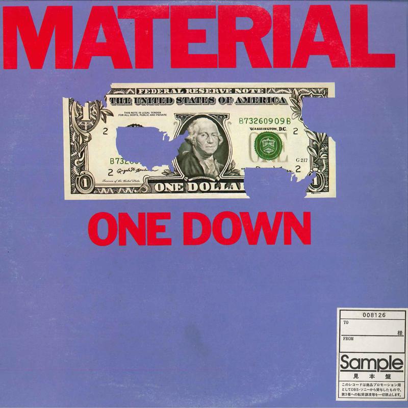 

LP Record MATERIAL - One Down 25AP2754PROMO CBS SONY 1983 Japan Rock