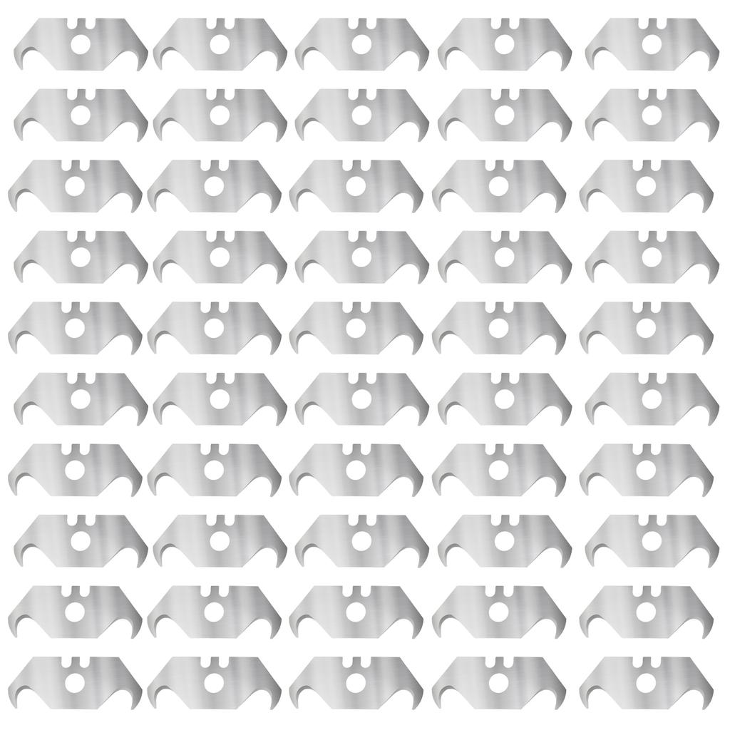 100Pcs SK5 Hooked Trimming Knife Blade Heavy Duty Utility Hook Blade Hooked Razor Acssory for Cable and Wire Stripping PVC