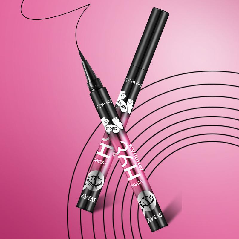 1pc Smudge & Waterproof Black Liquid Eyeliner Pen - Beginner Friendly, Long-Lasting Eye Makeup