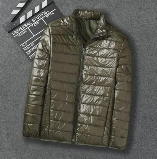 Men's Lightweight Hooded Cotton Jacket - Warm, Fashionable, Short, Casual, and Portable with Stand Collar for Autumn and Winter