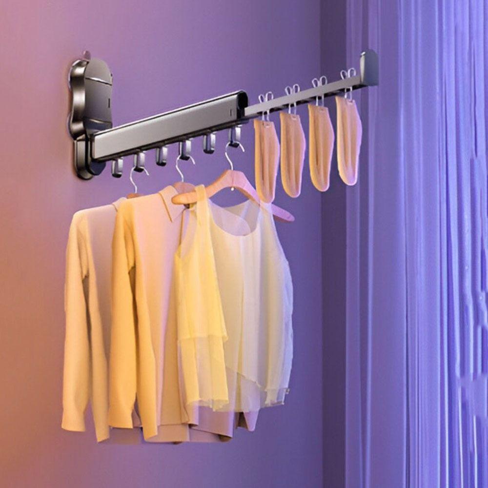 Faltbarer Kleiderständer mit großer Kapazität, Wandmontage, Wäscheständer, Wäschebügel für Balkon