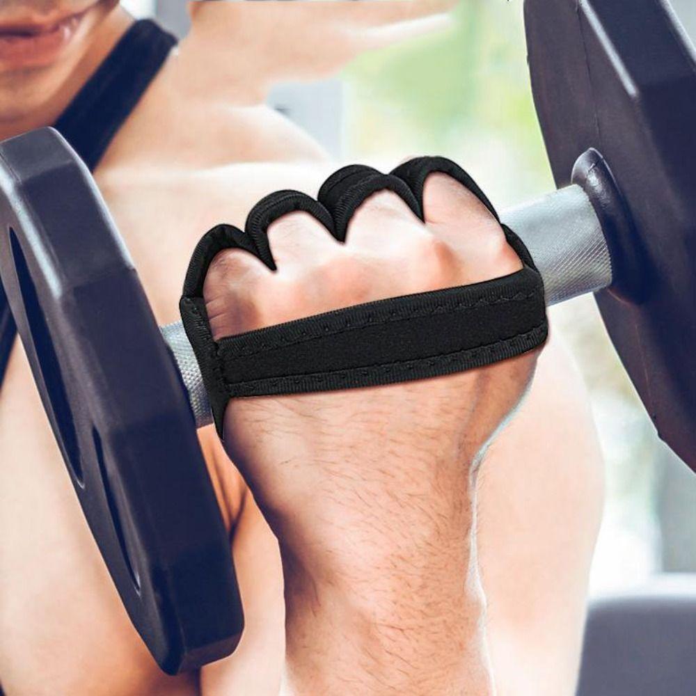 1 Pair Breathable Horizontal Bar Booster Gloves Anti-Skid Guard Fitness Gloves  Build Muscle