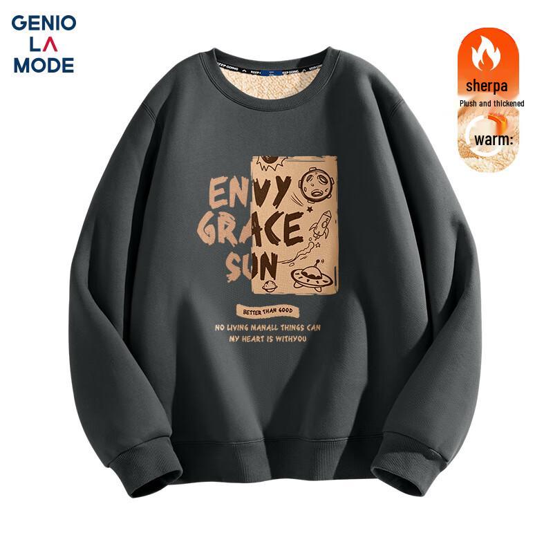 

GENIOLAMODE Men s Heavyweight Fleece-Lined Sweatshirt 2XL