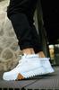 Men's Fashion Faux Leather Flat Heeled Boots Bootie Boots White Shoes