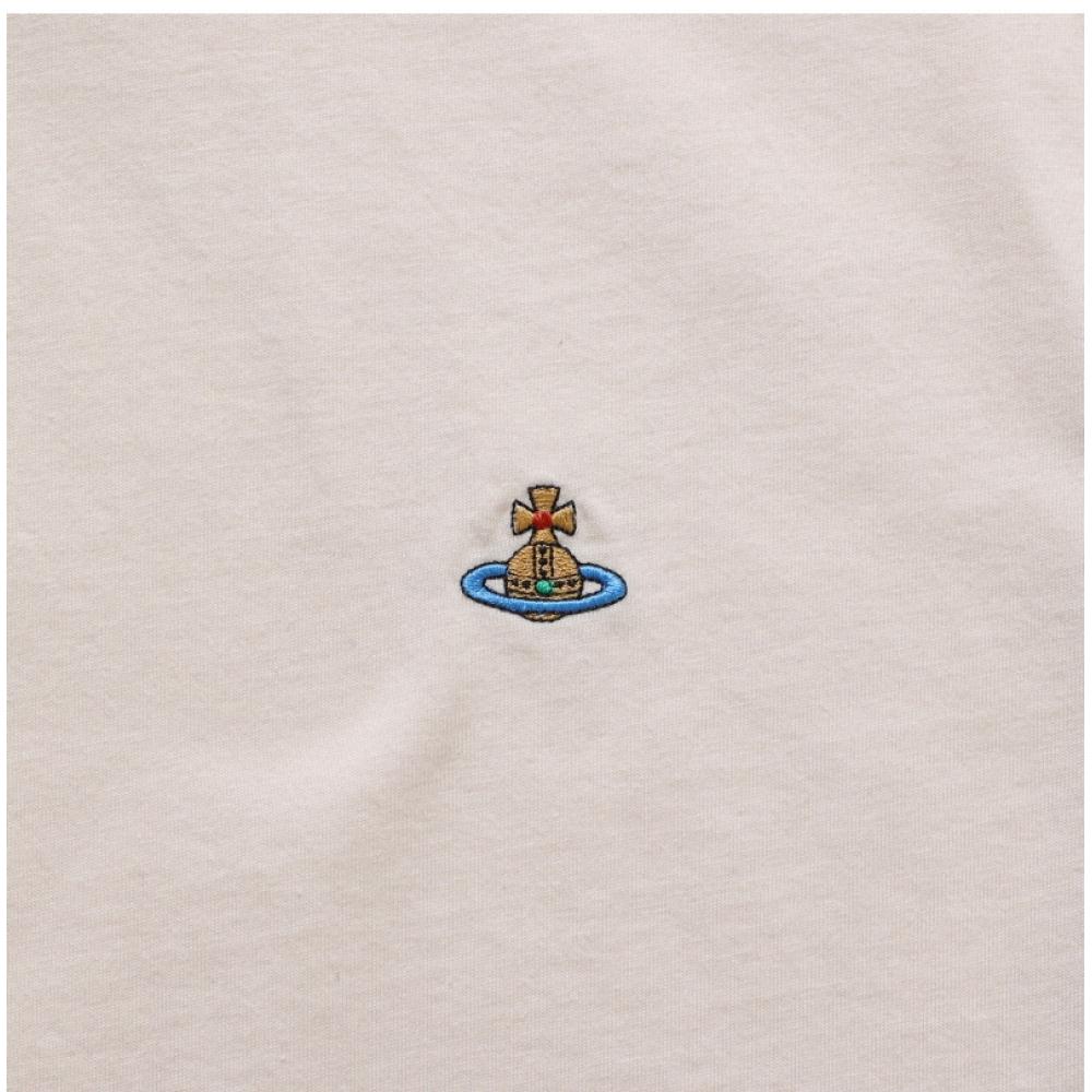 Vivienne Westwood 3g010013 J001m P403 Orb Of Logo Embroidery Public Short Sleeve Tee