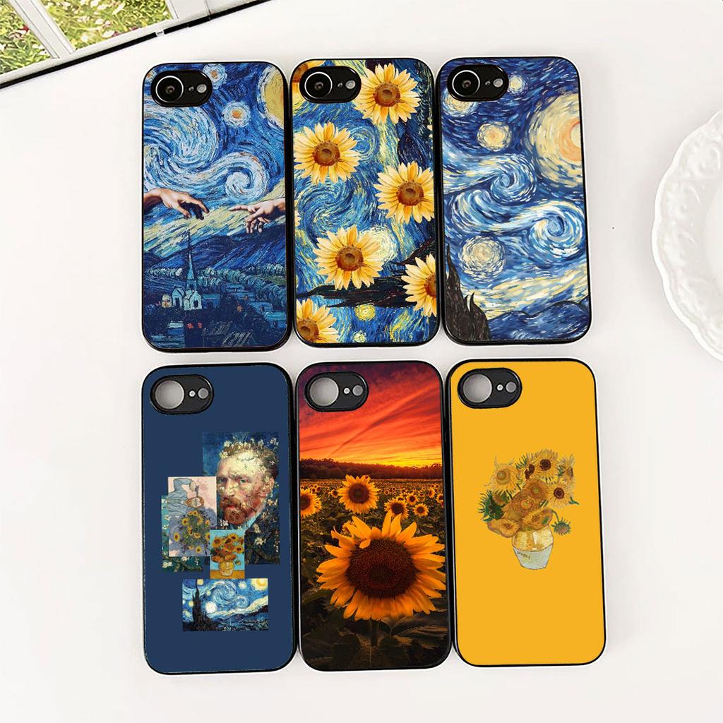 Soft Cover for Xiaomi Redmi 15 15C A3 A4 A5 9A 9C NFC Note 9 8 9T 8T Pro Casing Phone Case Sunflower Starry Night Van Gogh