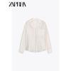 Zaprha 2025 New Arrival French Style Loose Casual Embroider Pocket Shirt Women's Idle Style Drape 4786079