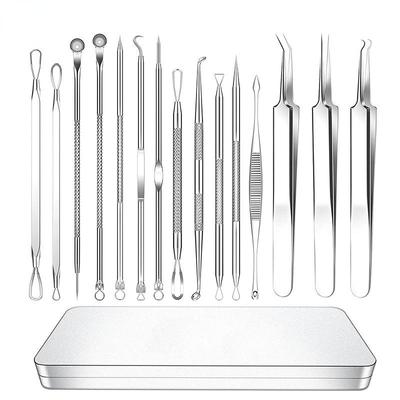 15Pcs/Set Acne Blackhead Removal Needles Black Dots Cleaner Black Head Pore Cleaner Deep Cleansing Tool Face Skin Care Tool