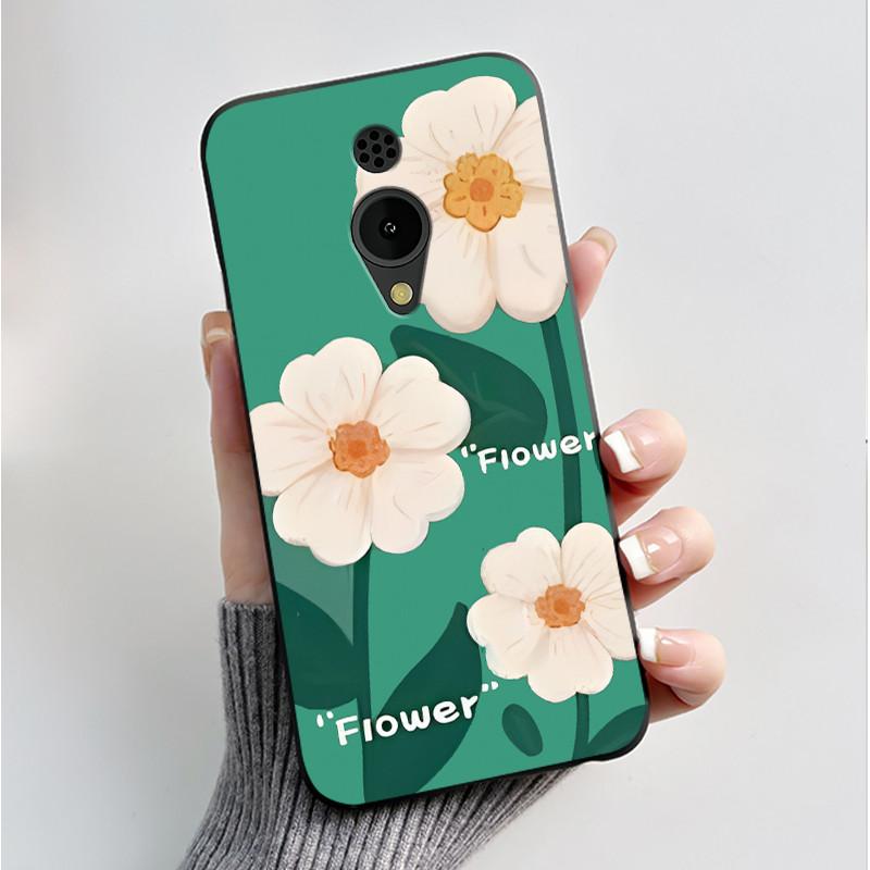 Printed Phone Case For Nokia 150 2G 2023 C2 C10 C20 Funda Coque Soft Silicone Black Shell Cover Cute Flower Cartoon Casing Capa