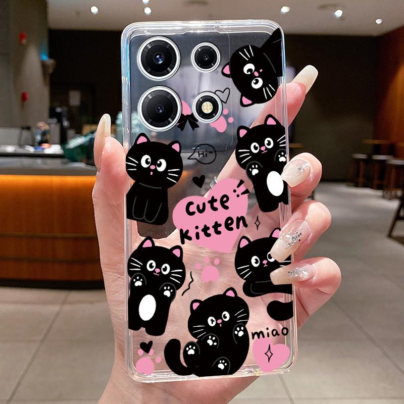 For Infinix Note 30 VIP Phone Case X6710 Clear Silicone Soft Cover For Infinix Note 30 VIP Fashion Flower Cases Note30 VIP Coque