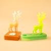 Pack of 3 Christmas Candle Stand Molds Candlestick Crafting Mould Silicone Texture for Tealight Candle Craft Supplies