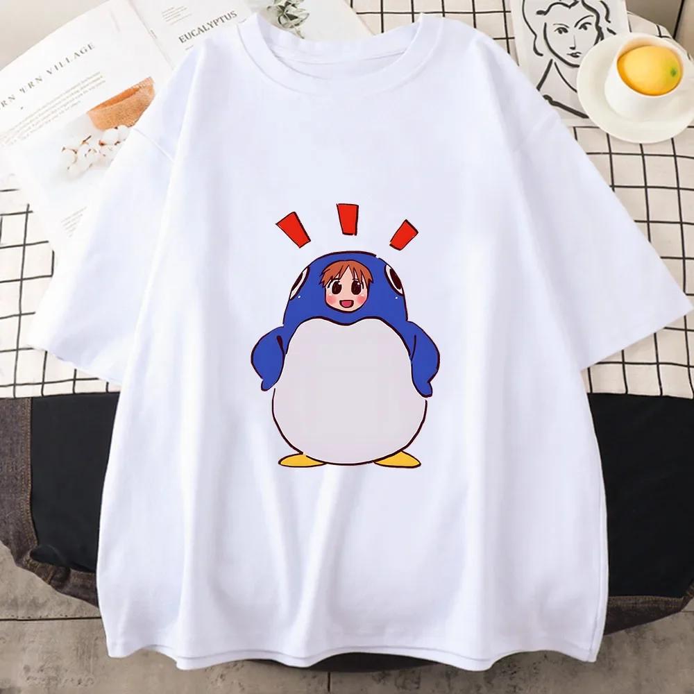 Azumanga Daioh Chiyo Mihama Tshirts Women Summer Penguin Japanese Anime Tshirts Kawaiicute Short Sleeve Streetwear Tee Tops