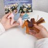 Handmade Genuine Leather Pegasus Keychain for Women – Cute Car Accessory