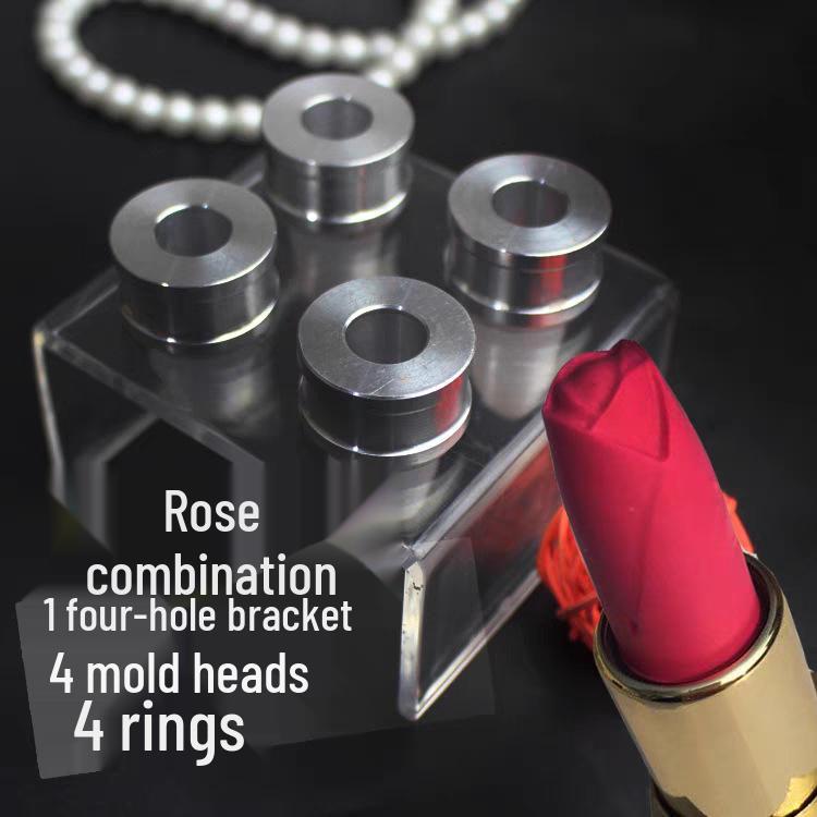 DIY 4-Cavity Lipstick Mold - 12.1mm Diameter, Silicone Pacifier & Chocolate Baking Mold