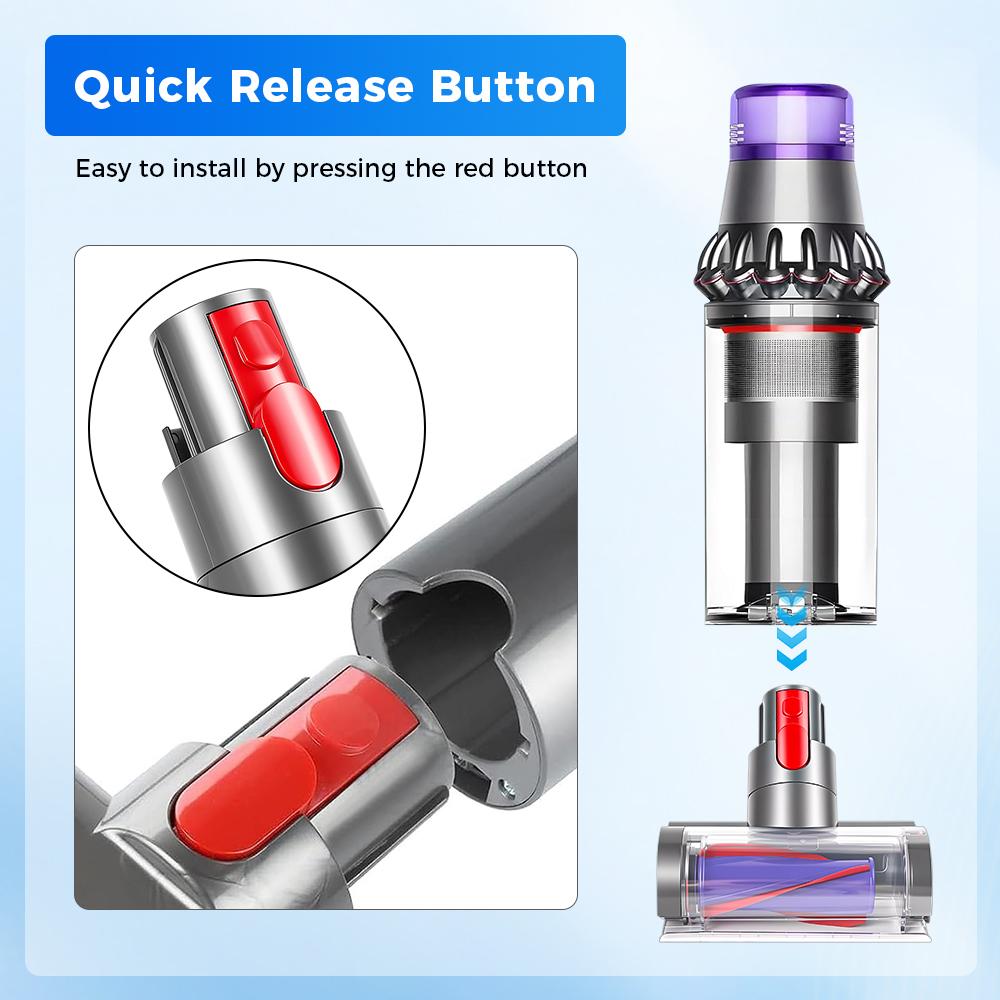 Mite Removal Vacuum Brush Head For Dyson V7 V8 V10 V11 V15 SV10 SV12 Vacuum Cleaner Mattress Sofa Bed Cleaning Accessories