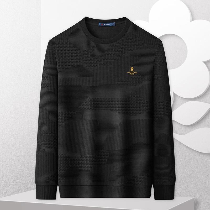 MONTAGUT Men's Casual Cotton Blend Long-Sleeve T-Shirt