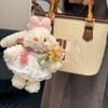 Adorable Plush Rabbit Keychain Soft Doll Ornament Bag Ornament Hanging Pendant Plush Texture for Girls Birthday Gift