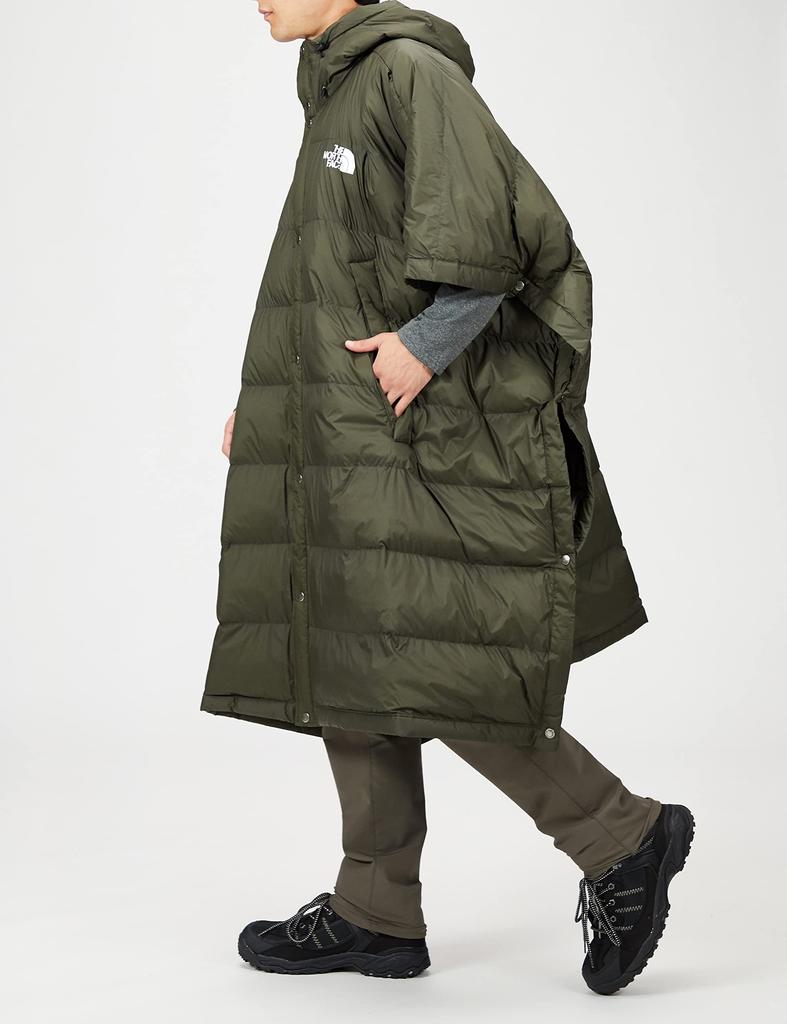 North Padded Poncho Coat Unisex Camping Sleeping Bag Cold Protection Thermal New Taupe M [The Face]