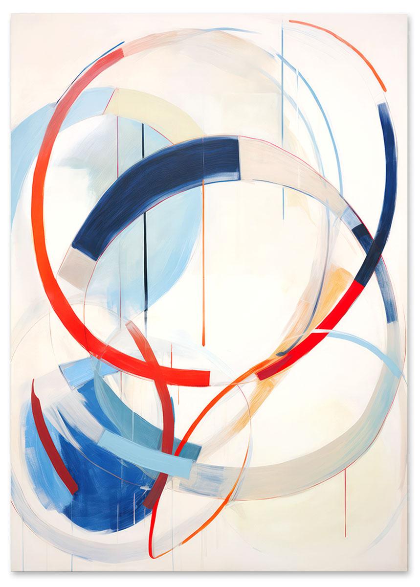 

Plakat nowoczesna abstrakcja kolorowa 30x40 cm