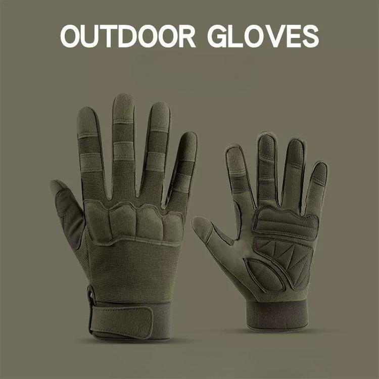 Men s tactical gloves outdoor cycling gloves anti slip mountaineering touch screen combat protection training full finger gloves M