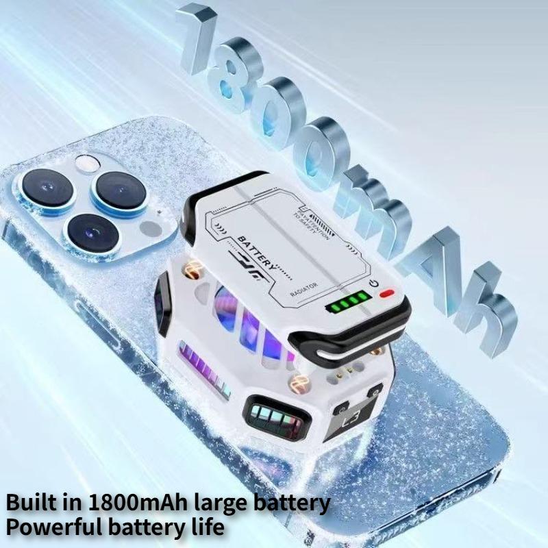 X111 Pro Mobile Phone Magnetic Semiconductor Coolng Radiator 7 Speed Control Built-in 1800mah Battery Universal PUBG Game Cooler