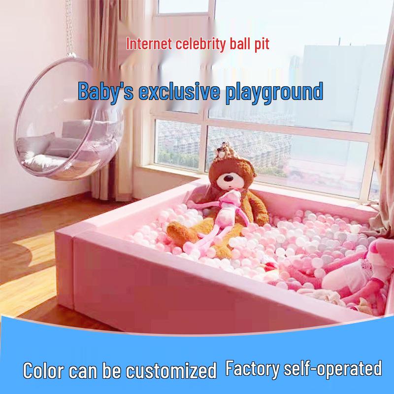 

Indoor Soft Play Ocean Ball Pit with Educational Game Fence for Kids