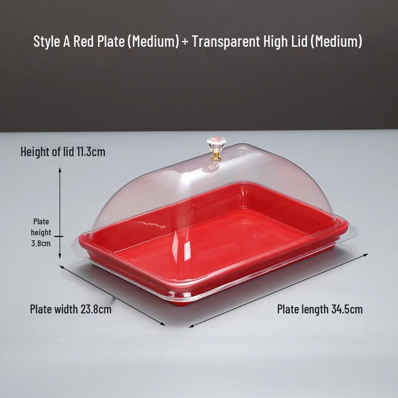 Jingbaodi Rectangular Melamine Display Tray with High Lid