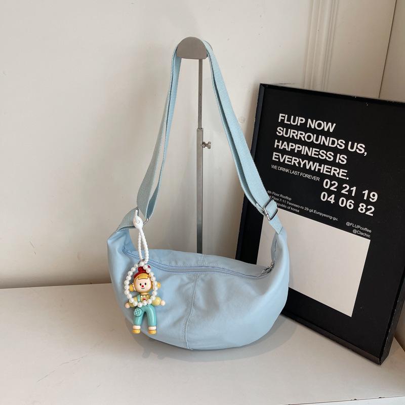 Chic Lightweight Candy Color Dumpling Bag for Women - 2025 Summer Versatile Japanese Style Crossbody