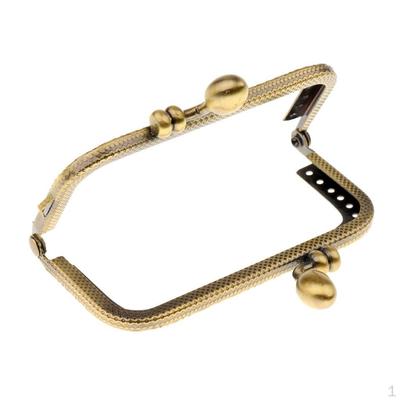 Metal Clasp Sewing Handbag Purse Coin Bag